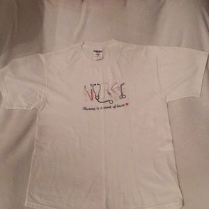 White nurse teeshirt
